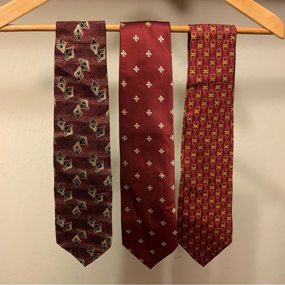 Vintage Ties - Red/Maroon Set